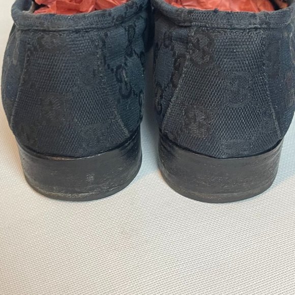 Gucci Monogrammed Black Horsebit Loafers size 9 - Picture 10 of 13
